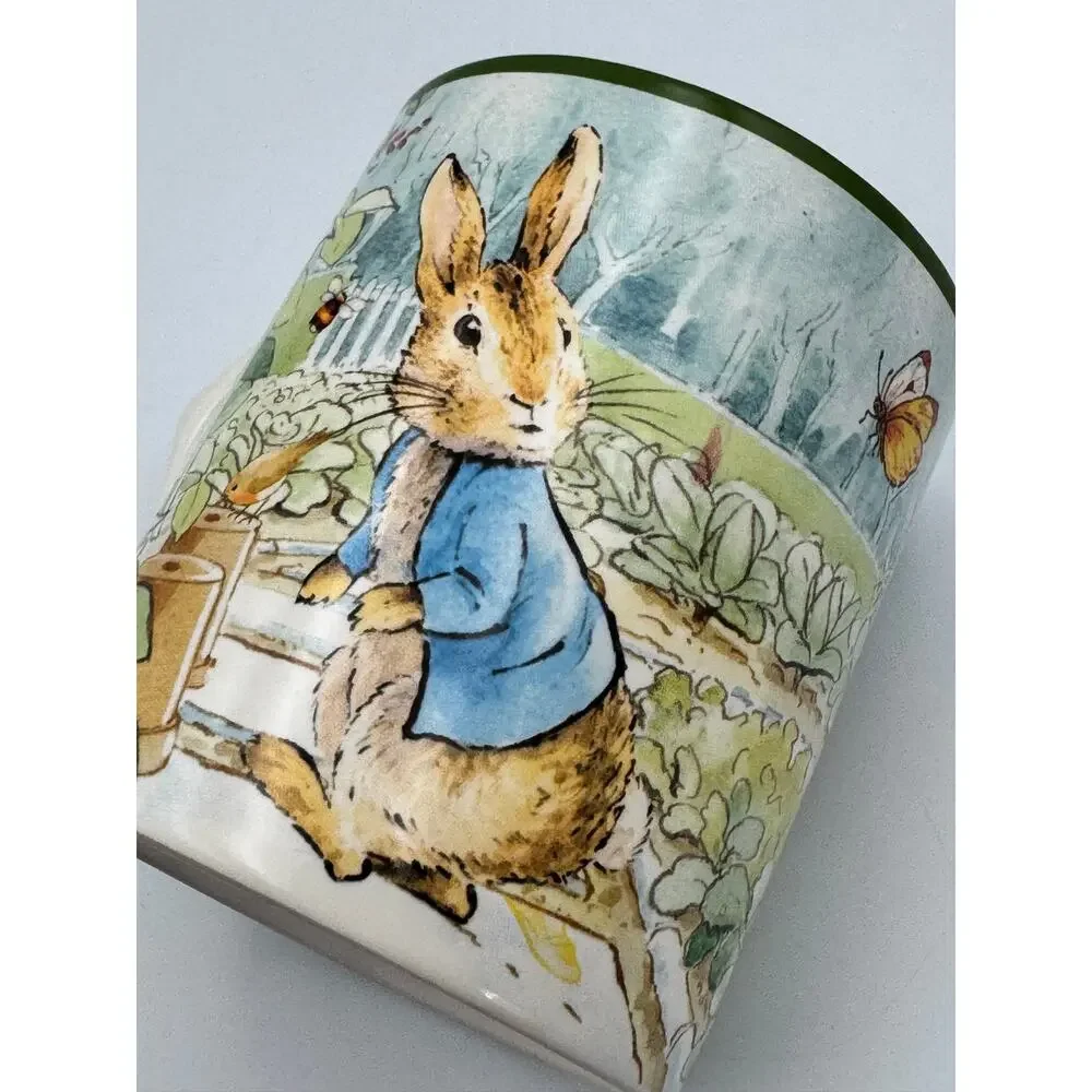 Williams Sonoma Peter Rabbit Mug Beatrix Potter Ceramic Coffee Cup Robin Spade